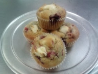 gluten free raspberry cream cheese muffins