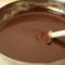 stirring bittersweet chocolate ganache