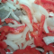 sliced red peppers and onions