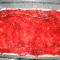 thin layer of jam over bottom crust